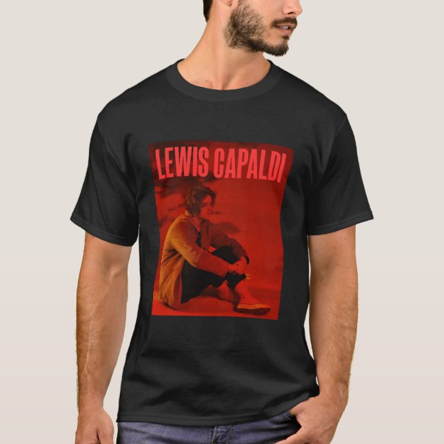 T-shirt Lewis Capaldi Â€“ Album Cover Red Text (Devant)