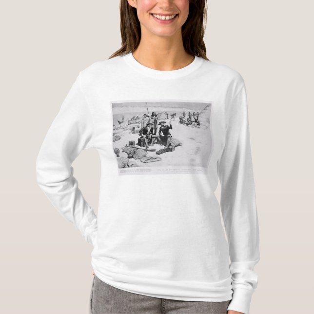 T-shirt Lewis et Clark à la bouche de la Colombie (Devant)