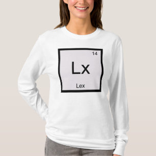 T-shirt Lex Nom Chimie Élément Table périodique