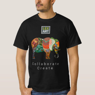 T-shirt LexArt Collaborer Chemise v2 - Couleur foncée