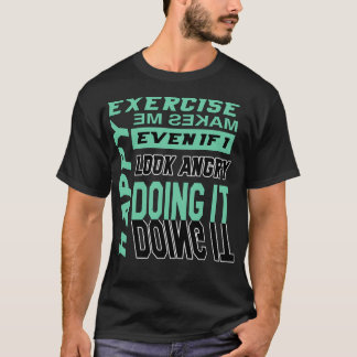 T-shirt L'Exercice Me Rend Heureux, Vert