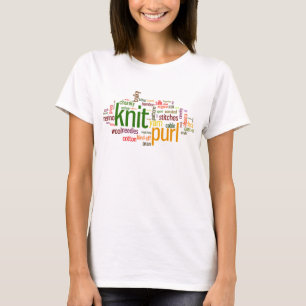 T-shirt Lexique de tricot de maille de Knit pour des