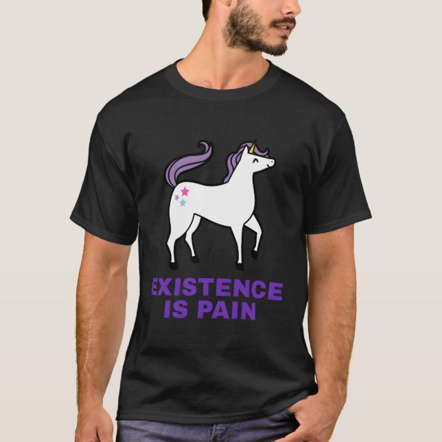 T-shirt L'Existence Est Un Nihilisme Douleur (Devant)