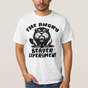 T-shirt L'expérience de castor en colère drôle