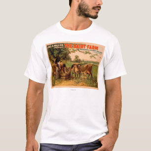 T-shirt L'exploitation laitière un Romance du jeu creux
