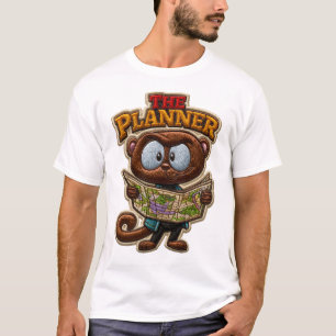 T-shirt L'Explorateur de Style de Patch Brodé du Planifica