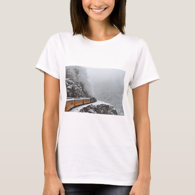 T-shirt L'express polaire arrondit la courbure (Devant)