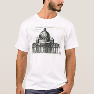T-shirt L'extérieur de la basilique de St Peter à Rome