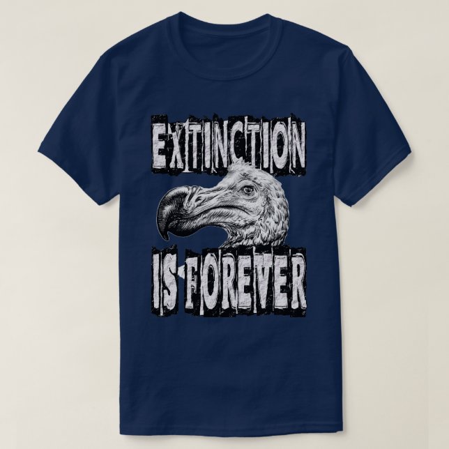 T-SHIRT L'EXTINCTION N'EST JAMAIS (Design devant)
