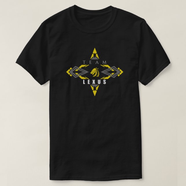 T-shirt Lexus Lightning dragon jaune Fairy tail anime de l (Design devant)