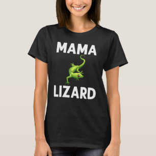 T-shirt Lézard Cool Pour Femmes Maman Gecko Reptile Vert A