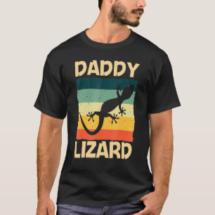 T-shirt Lézard Cool Pour Hommes Papa Reptile Gecko Crêté I