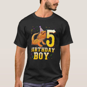 T-shirt Lézard Dragon à oreilles 5e anniversaire Garçon de