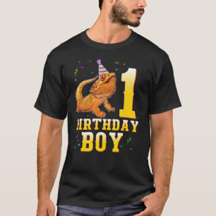 T-shirt Lézard Dragon Porté 1er Anniversaire 1 An Garçon