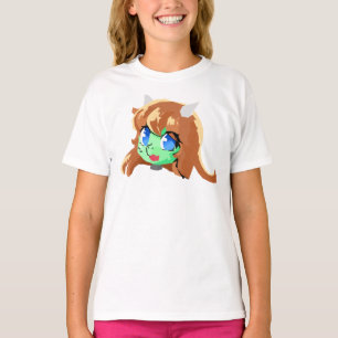 T-shirt lézard du visage mignon