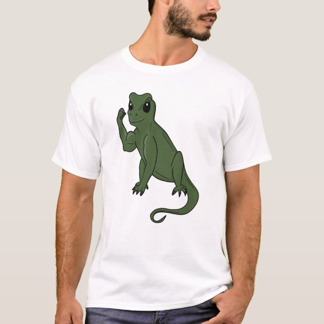 T-shirt Lézard Vert Flex (Devant)