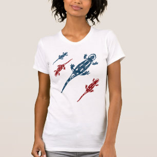 T-shirt Lézards de salamandres du Sud-Ouest Reptiles 