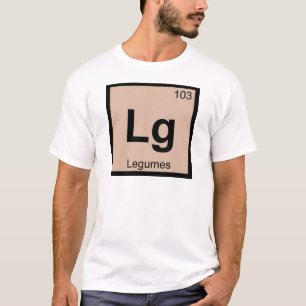 T-shirt Lg - Symbole de table périodique de chimie des l