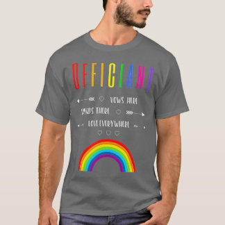 T-shirt LGB Love Everywhere Mariage Officier