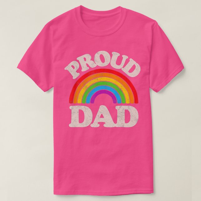 T-shirt LGBQ Fier papa Gay pride LGB Ally Rainbow Pères (Design devant)
