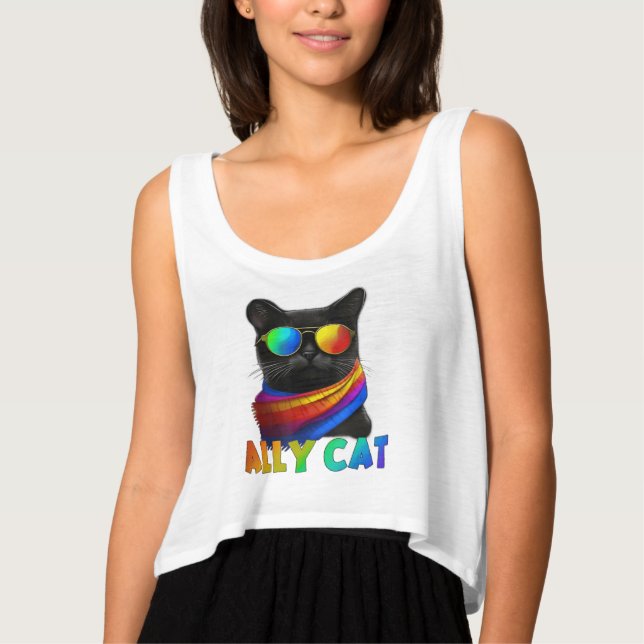 T-shirt LGBT Ally Cat Be Kind Gay Rainbow  LGBTQ  Idea 4 (Devant)