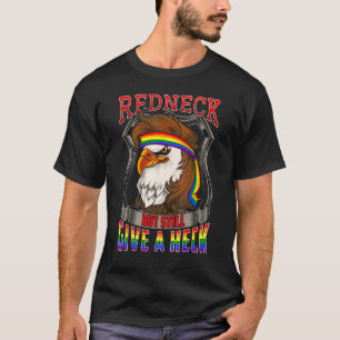 T-shirt LGBT Ally Redneck Pays Sud LGBTQ Bald Eagl