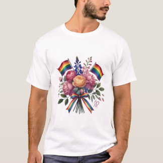 T-shirt Lgbt bouquet de fleurs