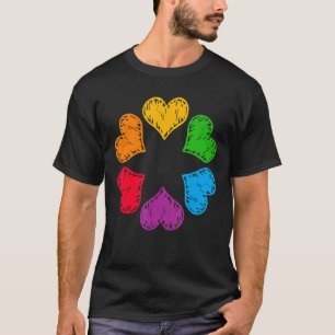 T-shirt Lgbt Cool arc-en-ciel Lip Hearbeat Gay pride Lgbt