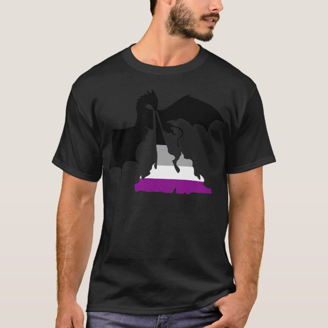 T-shirt LGBT Dragon Aexuel Rainbow Pride Mois Soutien T (Devant)