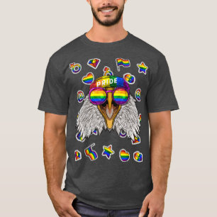T-shirt LGBT Eagle Mois Gay pride Animal Rainbow Lesbian 