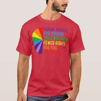 T-shirt LGBT Equal Rights Pie pour les minorités des perso