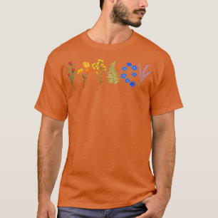 T-shirt LGBT Fleur sauvage Pride Tee Rainbow Flower Shirt 