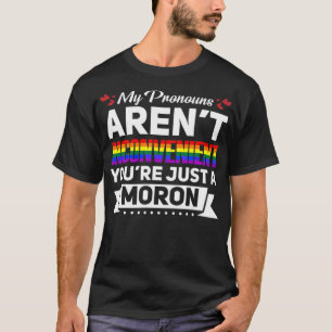 T-shirt LGBT Funny Gay Lesbienne Bisexual Pride Pronounes 