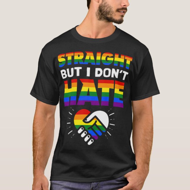 T-shirt LGBT Gay Lesbian Rainbow Pride Trans Equality (17) (Devant)