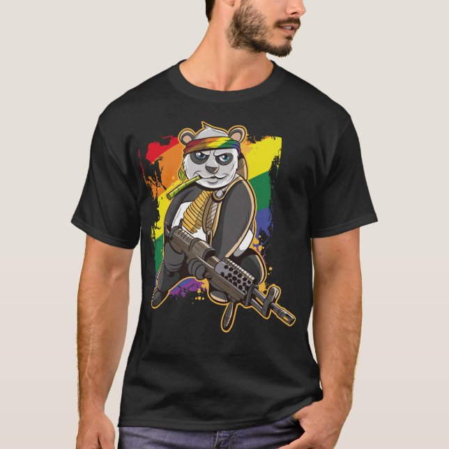 T-shirt LGBT Gay pride Drapeau Mois Arc-en-ciel Drapeau Pa (Devant)