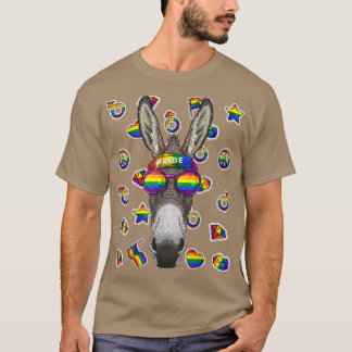 T-shirt LGBT Gay pride Mois animal arc-en-ciel Lesbian