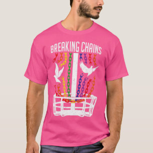 T-shirt LGBT Gay pride Mois Disc Joueur de golf Breaking C