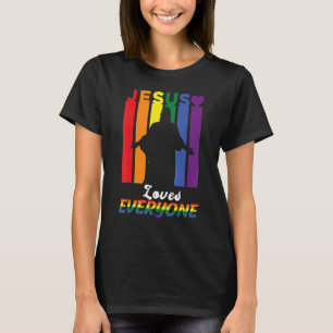T-shirt Lgbt Gay Rights Jesus Aime Tout Le Monde Fierté Gr