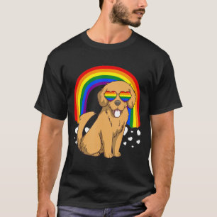 T-shirt Lgbt Golden Retriever Chien Gay pride Rainbow Lgbt