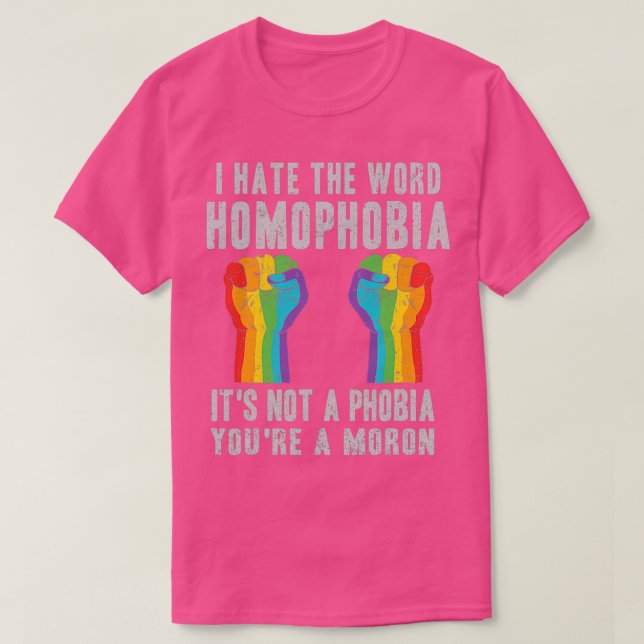 T-shirt Lgbt Homophobie Gay Design Pour Tout Gay Ou Lesbie (Design devant)