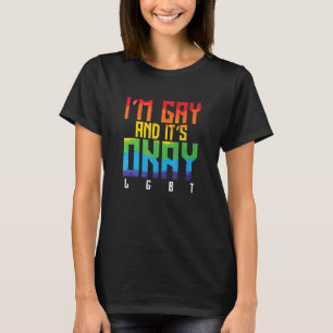T-shirt LGBT Je suis gay et c'est ok