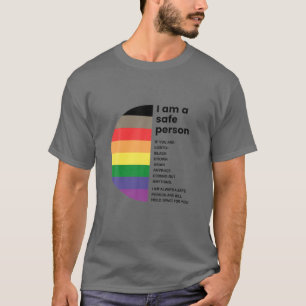 T-shirt LGBT Je Suis Une Personne Sûre Pour Les Femmes Et 