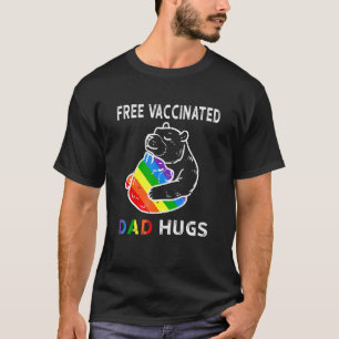 T-shirt Lgbt Lgbtq Fier Bea Gratuite Vacciné Ours Papa Acc