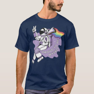 T-shirt LGBT LGBTQ+ Fierté Astronaut Gay Bi Man in Sp