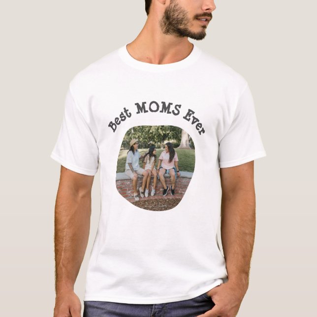 T-shirt LGBT LGBTQ Meilleures mamans Jamais Lesbienne Phot (Devant)