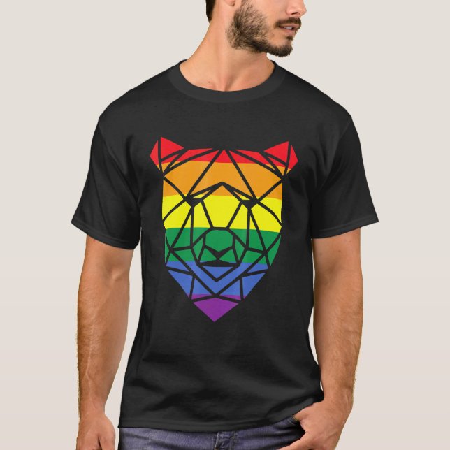 T-shirt Lgbt Papa Mens Mois Gay pride - Bea Gay Géométriqu (Devant)