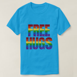T-shirt LGBT Parties scintillant Fierté Drapeau sans mâcho