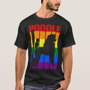 T-shirt Lgbt Poodle Funny Shirt mignon Cadeau Pour Lgbt Lo