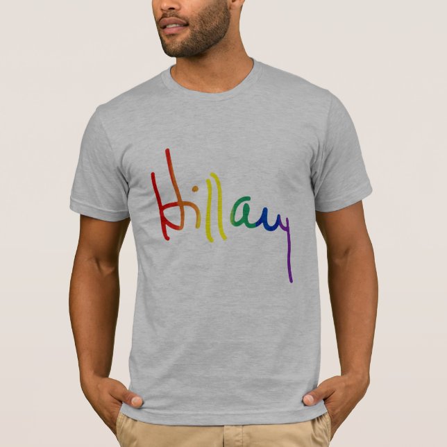 T-shirt LGBT pour Hillary Clinton (Devant)