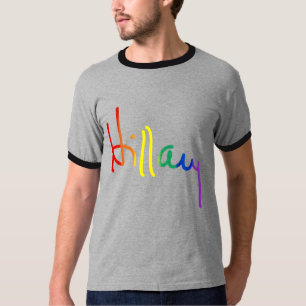 T-shirt LGBT pour Hillary - drapeau d'arc-en-ciel -